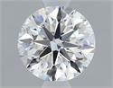 Diamante Natural 0.72 quilates, Redondo , Color F, claridad IF y certificado GIA