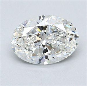 Picture of Natural Diamond 1.30 Carats, Oval with  Cut, G Color, SI1 Clarity and Certified by GIA