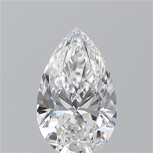 Picture of Natural Diamond 0.71 Carats, Pear with  Cut, D Color, VVS1 Clarity and Certified by GIA