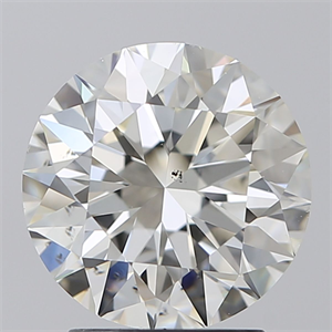 Foto Diamante Natural 2.50 quilates, Redondo , Color J, claridad SI1 y certificado GIA de