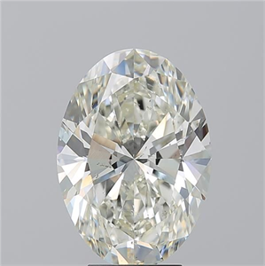 Picture of Natural Diamond 5.05 Carats, Oval with  Cut, K Color, SI1 Clarity and Certified by GIA