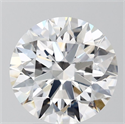 Lab Grown Diamond 3.72 Carats, Round with Ideal Cut, E Color, VVS2 Clarity and Certified by IGI