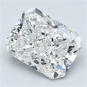 Natural Diamond 3.55 Carats, Radiant with  Cut, H Color, VS1 Clarity and Certified by GIA