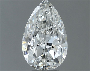 Picture of Natural Diamond 0.51 Carats, Pear with  Cut, G Color, VS1 Clarity and Certified by GIA