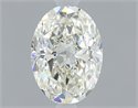 Natural Diamond 0.50 Carats, Oval with  Cut, K Color, VVS1 Clarity and Certified by GIA