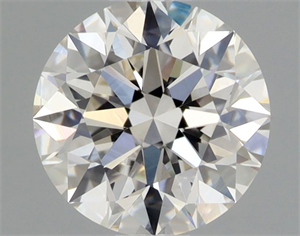 Picture of Natural Diamond 0.77 Carats, Round with Excellent Cut, F Color, VVS1 Clarity and Certified by GIA