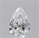Natural Diamond 0.73 Carats, Pear with  Cut, E Color, VS2 Clarity and Certified by GIA