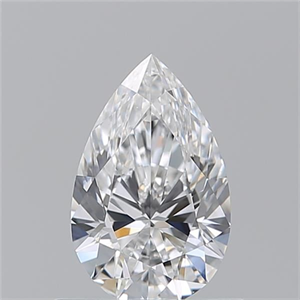 Picture of Natural Diamond 0.73 Carats, Pear with  Cut, E Color, VS2 Clarity and Certified by GIA