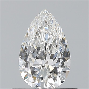 Picture of Natural Diamond 0.51 Carats, Pear with  Cut, F Color, VS2 Clarity and Certified by GIA