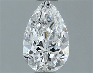 Picture of Natural Diamond 0.60 Carats, Pear with  Cut, E Color, IF Clarity and Certified by GIA