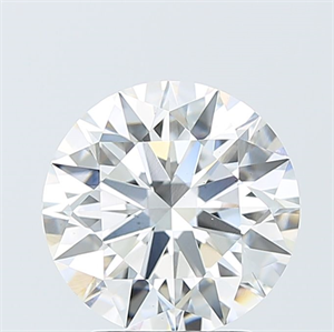 Picture of Lab Grown Diamond 3.09 Carats, Round with Ideal Cut, E Color, VS2 Clarity and Certified by IGI