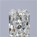 Natural Diamond 0.70 Carats, Radiant with  Cut, I Color, VVS1 Clarity and Certified by IGI
