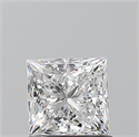 Natural Diamond 1.01 Carats, Princess with  Cut, E Color, SI2 Clarity and Certified by GIA