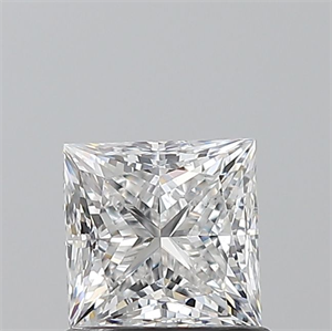 Picture of Natural Diamond 1.01 Carats, Princess with  Cut, E Color, SI2 Clarity and Certified by GIA