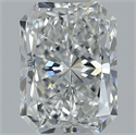 Natural Diamond 0.90 Carats, Radiant with  Cut, F Color, SI2 Clarity and Certified by GIA