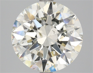 Picture of Natural Diamond 3.51 Carats, Round with Excellent Cut, J Color, SI2 Clarity and Certified by IGI
