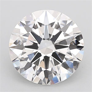 Picture of Lab Grown Diamond 3.24 Carats, Round with Ideal Cut, E Color, VVS1 Clarity and Certified by IGI