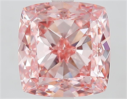 Picture of Lab Grown Diamond 5.30 Carats, CUSHION MODIFIED with  Cut, Fancy Vivid Pink Color, VVS2 Clarity and Certified by IGI