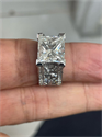 Natural Diamond 5.50 Carats, Princess with  Cut, H Color, VS1 Clarity and Certified by GIA