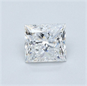 Diamante Natural 0.61 quilates, Princesa , Color E, claridad VS1 y certificado GIA