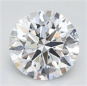 Lab Grown Diamond 2.51 Carats, Round with Ideal Cut, D Color, IF Clarity and Certified by IGI
