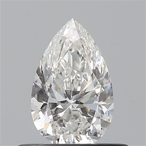 Picture of Natural Diamond 0.50 Carats, Pear with  Cut, G Color, SI2 Clarity and Certified by GIA