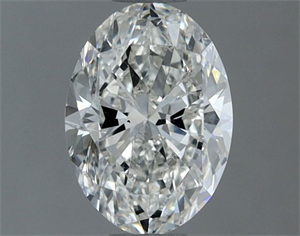 Picture of Natural Diamond 1.00 Carats, Oval with  Cut, H Color, SI1 Clarity and Certified by IGI