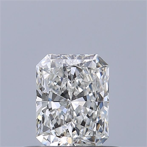 Picture of Natural Diamond 0.42 Carats, Radiant with  Cut, E Color, IF Clarity and Certified by GIA