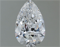 Natural Diamond 0.80 Carats, Pear with  Cut, E Color, SI2 Clarity and Certified by GIA