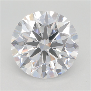 Picture of Lab Grown Diamond 5.01 Carats, Round with Excellent Cut, E Color, VVS2 Clarity and Certified by GIA