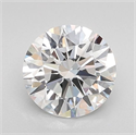 Lab Grown Diamond 1.04 Carats, Round with Ideal Cut, D Color, VVS2 Clarity and Certified by IGI