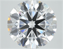 Lab Grown Diamond 1.02 Carats, Round with Ideal Cut, D Color, VVS2 Clarity and Certified by IGI