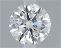 Natural Diamond 0.40 Carats, Round with Excellent Cut, G Color, VVS2 Clarity and Certified by GIA
