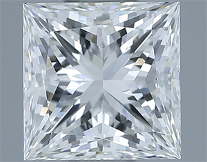 Picture of Natural Diamond 1.06 Carats, Princess with  Cut, G Color, VS1 Clarity and Certified by GIA