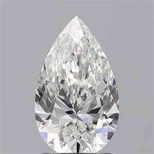 Picture of Natural Diamond 1.35 Carats, Pear with  Cut, F Color, VS2 Clarity and Certified by GIA
