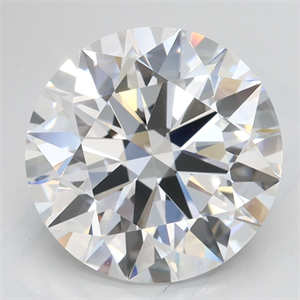 Picture of Lab Grown Diamond 3.43 Carats, Round with Excellent Cut, D Color, VVS1 Clarity and Certified by GIA