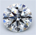 Natural Diamond 2.62 Carats, Round with Excellent Cut, F Color, VS2 Clarity and Certified by GIA