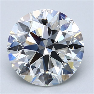Picture of Natural Diamond 2.62 Carats, Round with Excellent Cut, F Color, VS2 Clarity and Certified by GIA