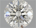 Natural Diamond 0.76 Carats, Round with Excellent Cut, I Color, VVS1 Clarity and Certified by IGI