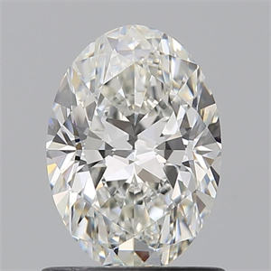 Picture of Natural Diamond 1.01 Carats, Oval with  Cut, H Color, VVS2 Clarity and Certified by GIA