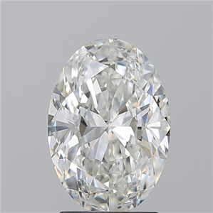 Picture of Natural Diamond 2.20 Carats, Oval with  Cut, H Color, VS1 Clarity and Certified by GIA