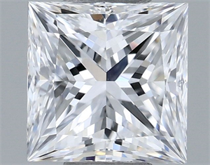 Picture of Natural Diamond 0.50 Carats, Princess with  Cut, D Color, VS2 Clarity and Certified by GIA