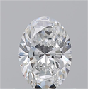 Natural Diamond 0.70 Carats, Oval with  Cut, F Color, VVS2 Clarity and Certified by GIA
