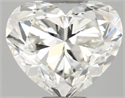 Natural Diamond 0.50 Carats, Heart with  Cut, H Color, IF Clarity and Certified by IGI