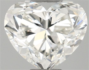 Picture of Natural Diamond 0.50 Carats, Heart with  Cut, H Color, IF Clarity and Certified by IGI