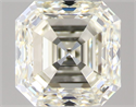 Natural Diamond 1.01 Carats, Asscher with  Cut, I Color, VS1 Clarity and Certified by IGI