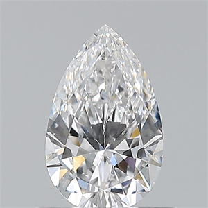 Picture of Natural Diamond 0.50 Carats, Pear with  Cut, D Color, VS1 Clarity and Certified by GIA