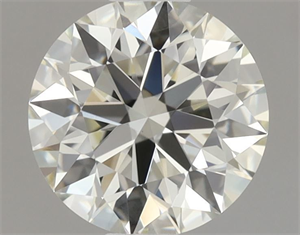 Picture of Natural Diamond 0.71 Carats, Round with Excellent Cut, L Color, VVS2 Clarity and Certified by GIA