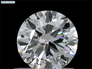 Picture of Natural Diamond 0.80 Carats, Round with Very Good Cut, I Color, SI2 Clarity and Certified by GIA