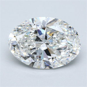 Picture of Natural Diamond 7.01 Carats, Oval with  Cut, F Color, SI1 Clarity and Certified by GIA